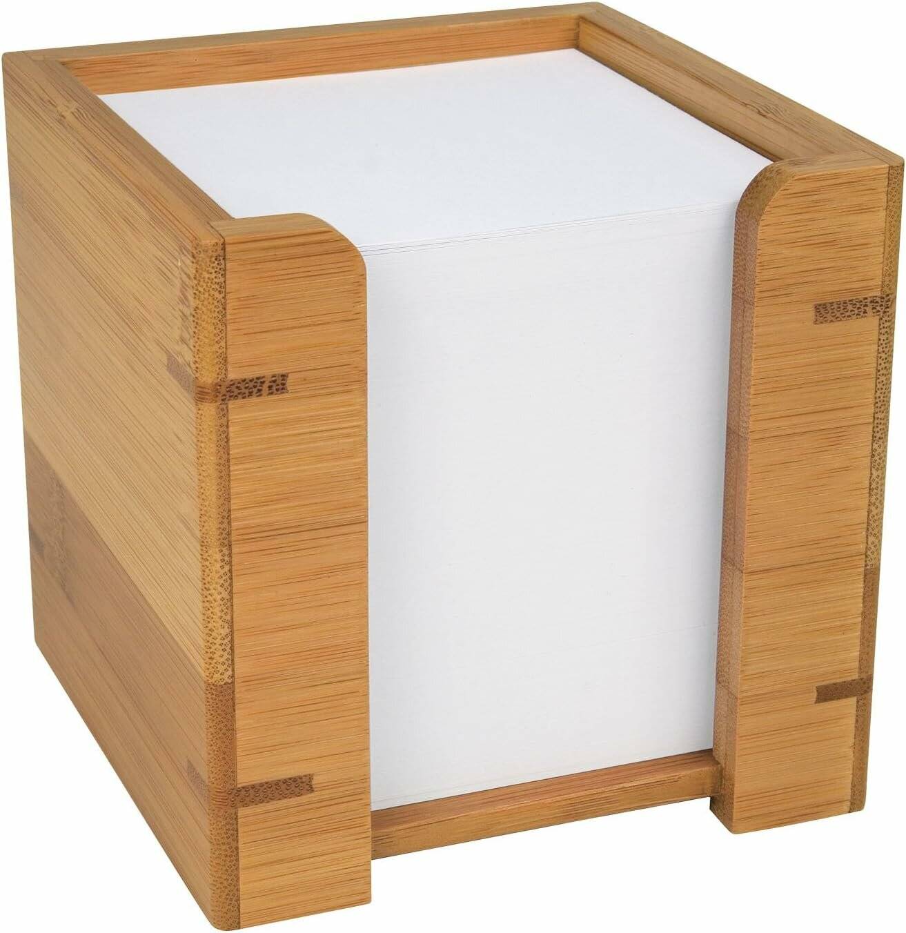 WEDO Zettelbox Bambus braun inkl. 900 Notizzettel