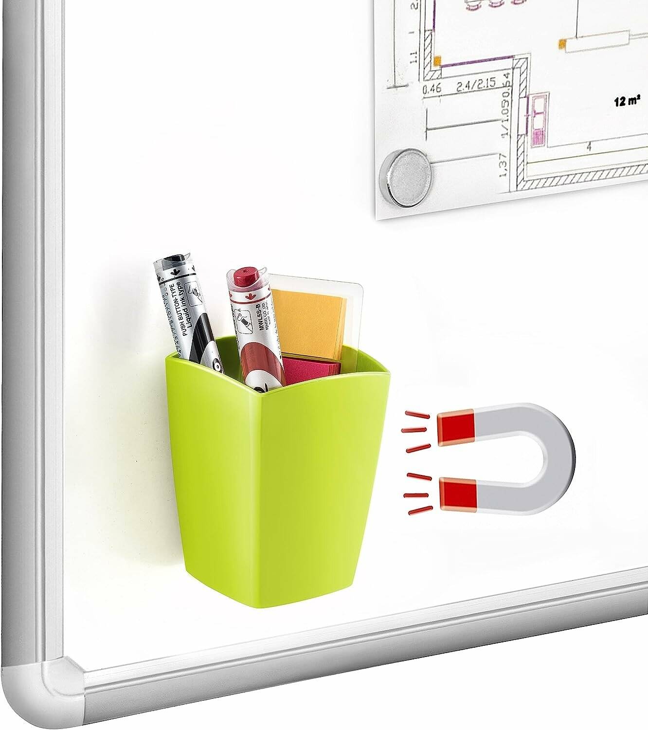 CEP 1005310301 530M G Schreibkö cher magnet. grü n