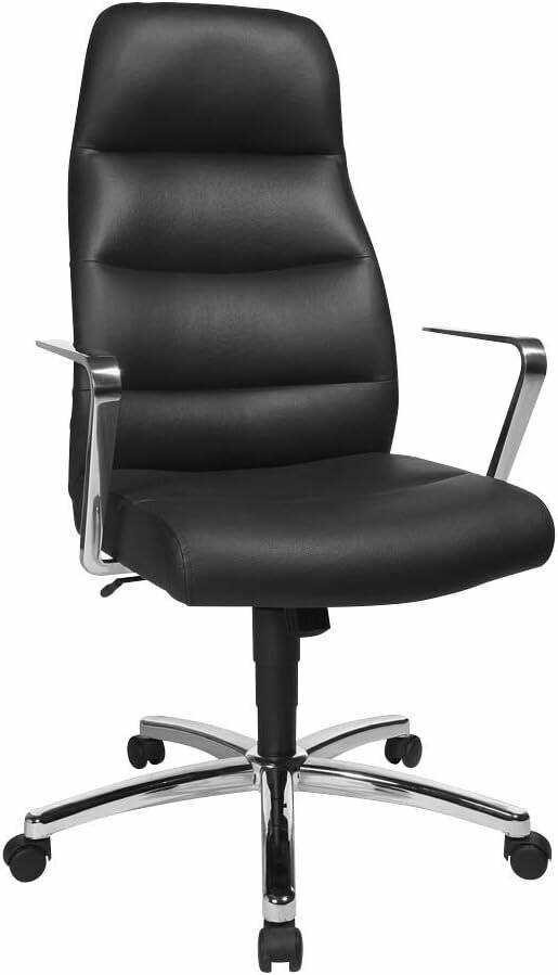 Topstar Chefsessel Chairman® 70, NC79R A80 schwarz, chrom Leder
