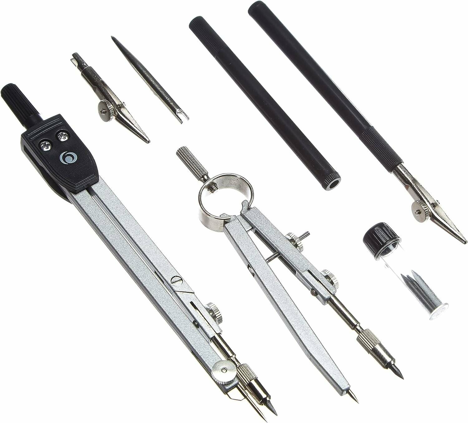 herlitz Zirkel-Set schwarz, silber