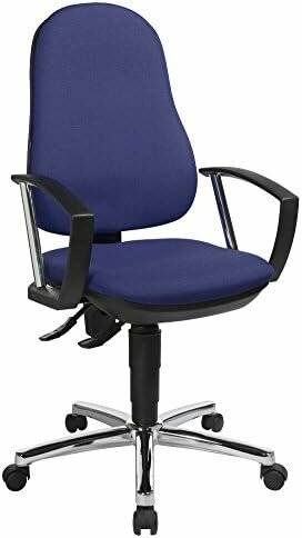 Topstar Bürostuhl Support® P Deluxe, 8179AG26 blau, chrom Stoff