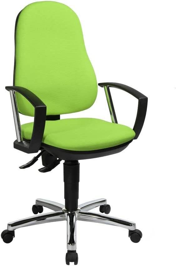 Topstar Bürostuhl Support® P Deluxe, 8179AG05 grün, chrom Stoff