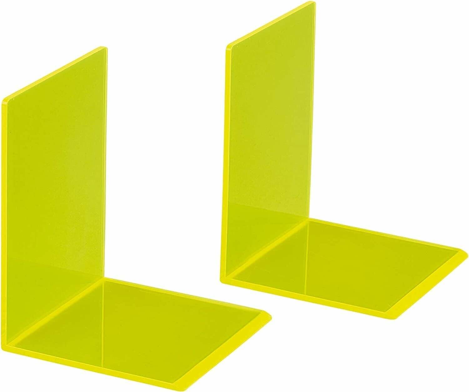 2 MAUL Buchstützen gelb 10,0 x 10,0 x 13,0 cm