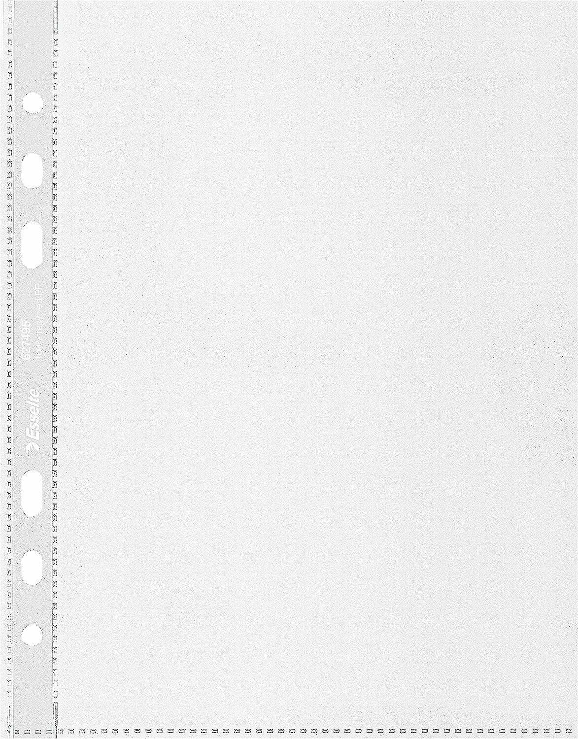 100 Esselte Prospekthüllen DIN A5 transparent genarbt 0,07 mm