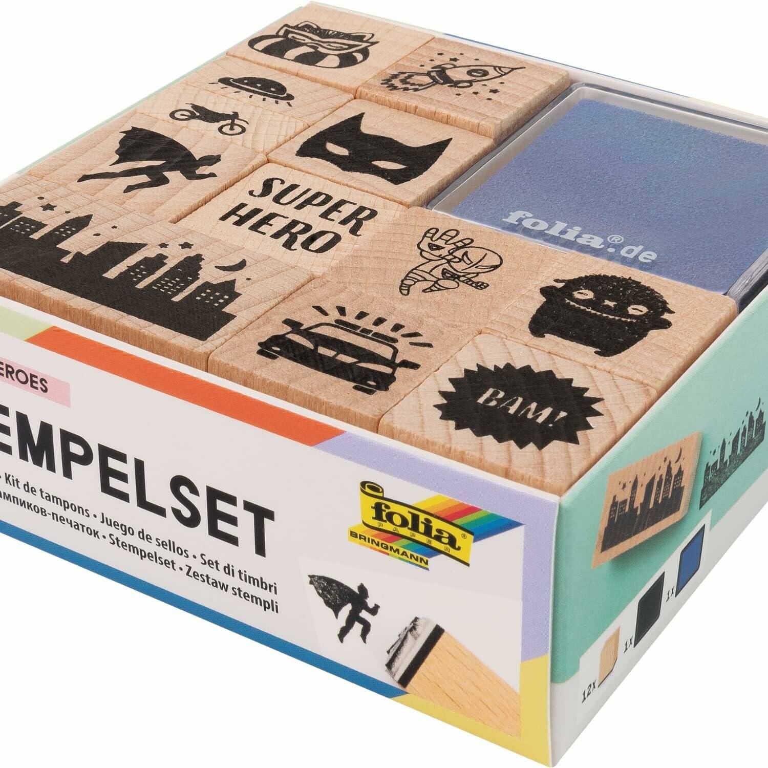 folia Motivstempel-Set SUPERHEROES