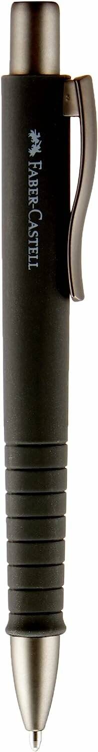 FABER-CASTELL Kugelschreiber POLY BALL Urban schwarz Schreibfarbe blau