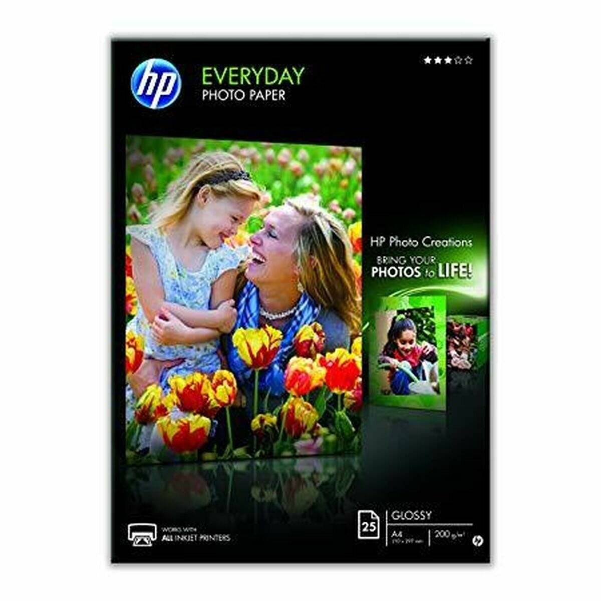 HP Fotopapier Q5451A DIN A4 glänzend 200 g/qm 25 Blatt