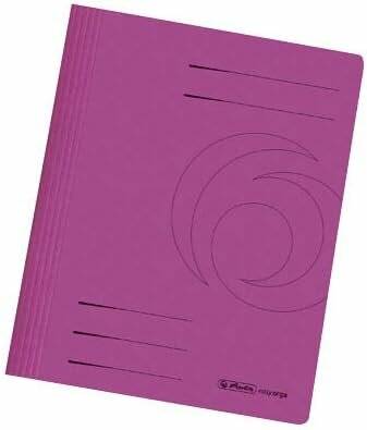 10 herlitz Schnellhefter Karton pink DIN A4