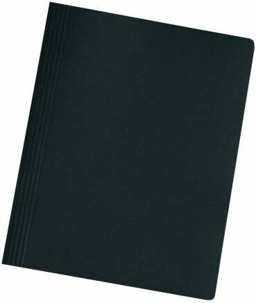 10 herlitz Schnellhefter Karton schwarz DIN A4