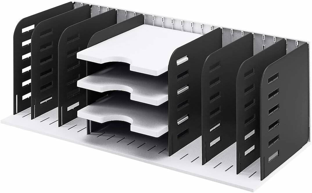 styro Sortierstation styrorac grau/schwarz mit 7 Fächer
