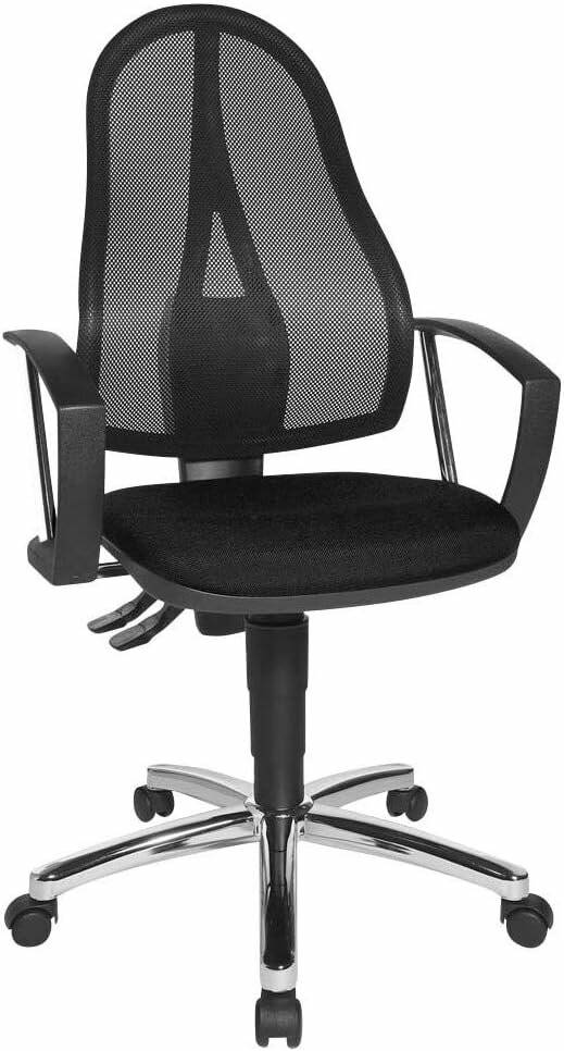 Topstar Bürostuhl Point 60 Netz Plus, G200 schwarz, chrom Stoff