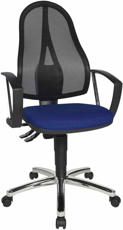 Topstar Bürostuhl Point 60 Netz Plus, G260 blau, chrom Stoff
