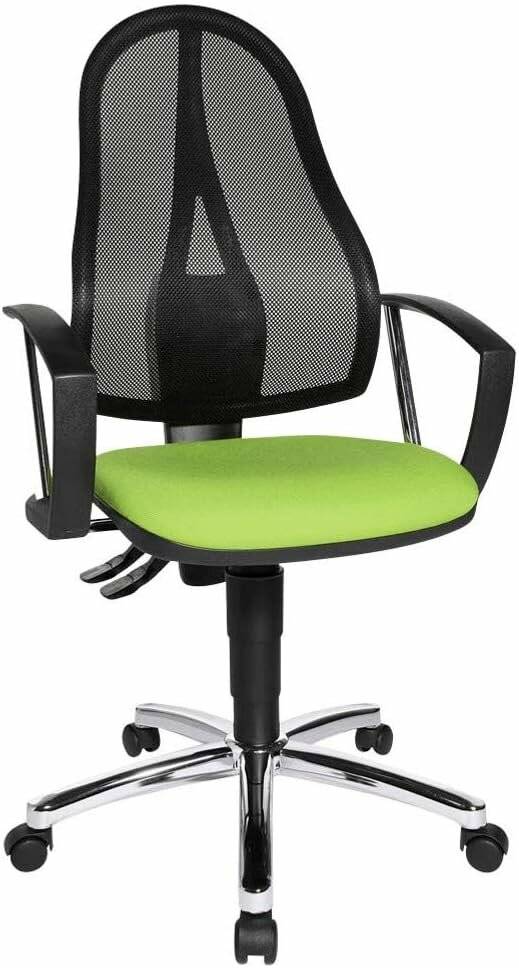 Topstar Bürostuhl Point 60 Netz Plus, G050 grün, chrom Stoff