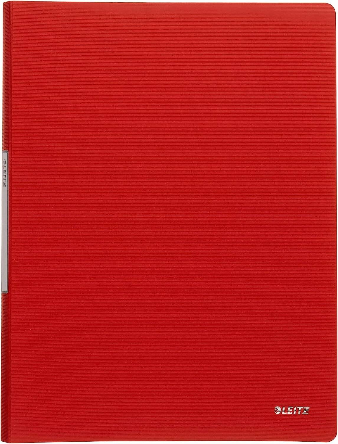 LEITZ Solid Sichtbuch DIN A4, 20 Hüllen hellrot