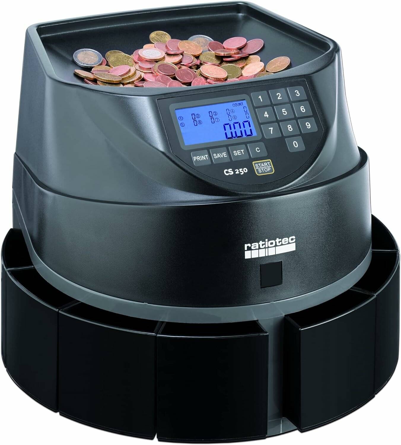 ratiotec Münzzähl- und Sortiermaschine CS 250