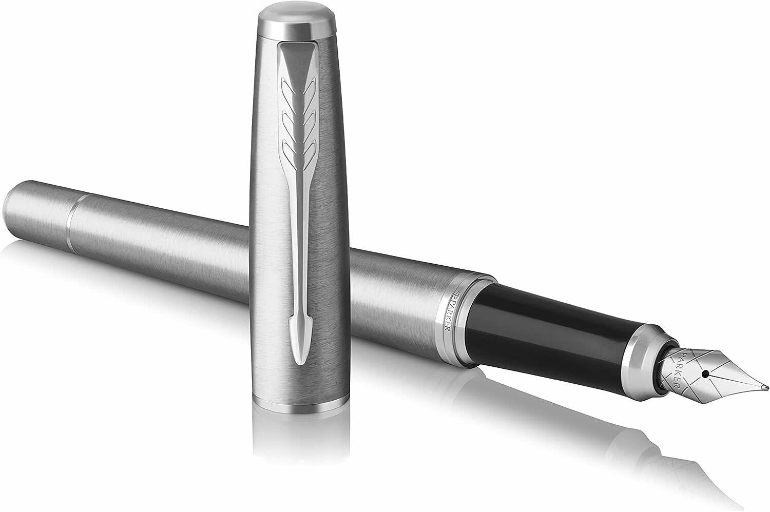 PARKER URBAN Metro Metallic Patronenfüller silber M (mittel)