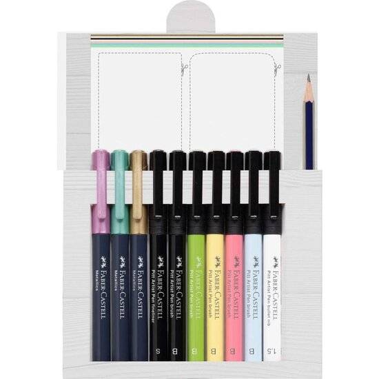12 FABER-CASTELL Handlettering-Set farbsortiert