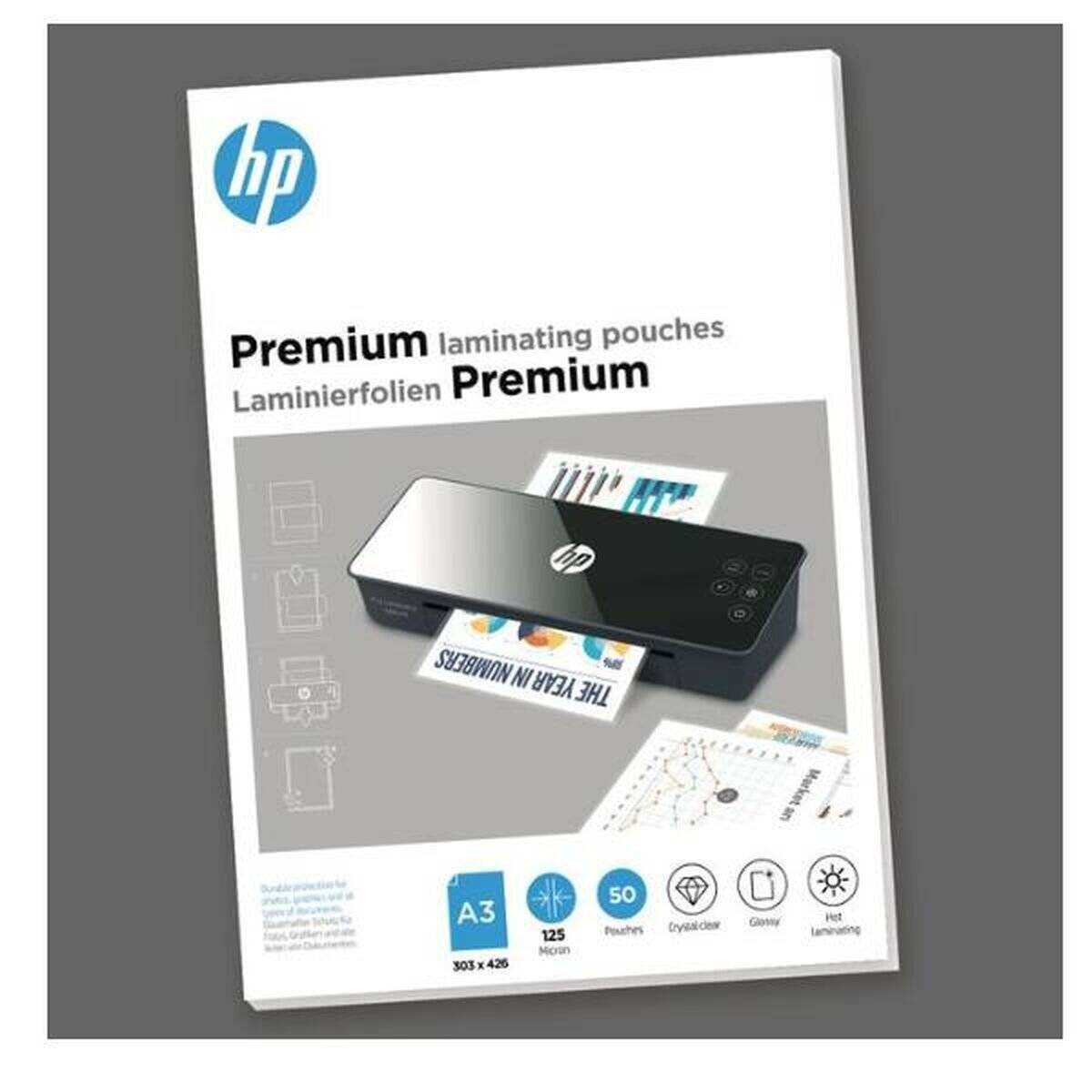 50 HP Premium Laminierfolien glänzend für A3 125 micron