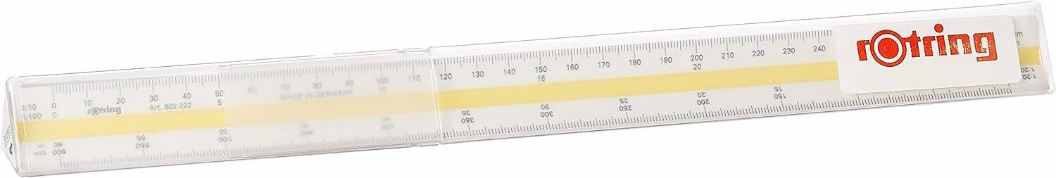 rotring Dreikantlineal Typ 1 30,0 cm, weiß