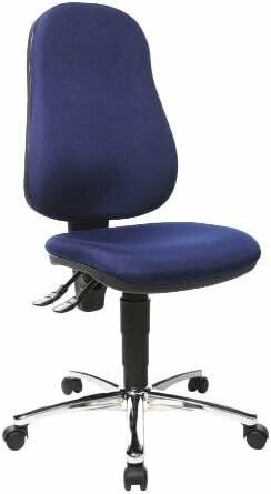 Topstar Bürostuhl Point 60, 8169G26 blau, chrom Stoff