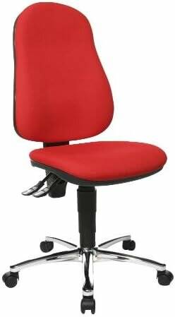 Topstar Bürostuhl Point 60, 8169G21 rot, chrom Stoff