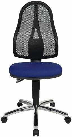 Topstar Bürostuhl Point 60 Netz, 8169NETG260 blau, chrom Stoff