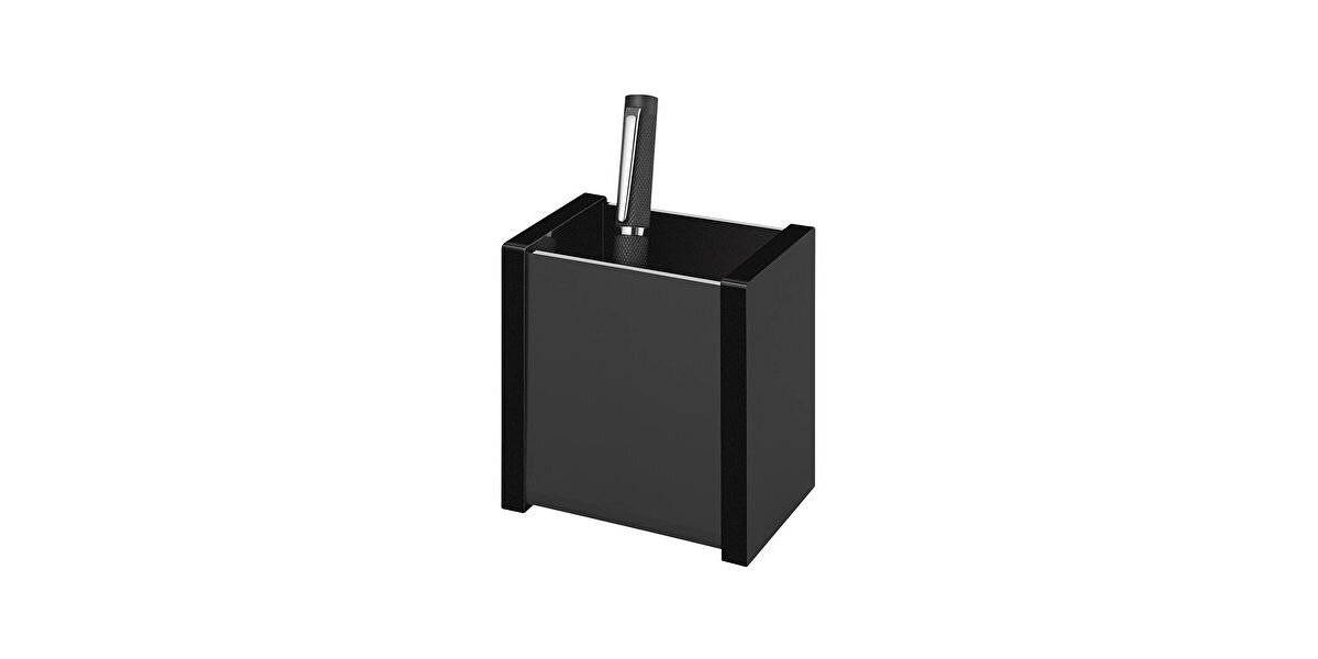 WEDO Stiftehalter Black Office schwarz Acryl 6,0 x 8,7 x 9,6 cm