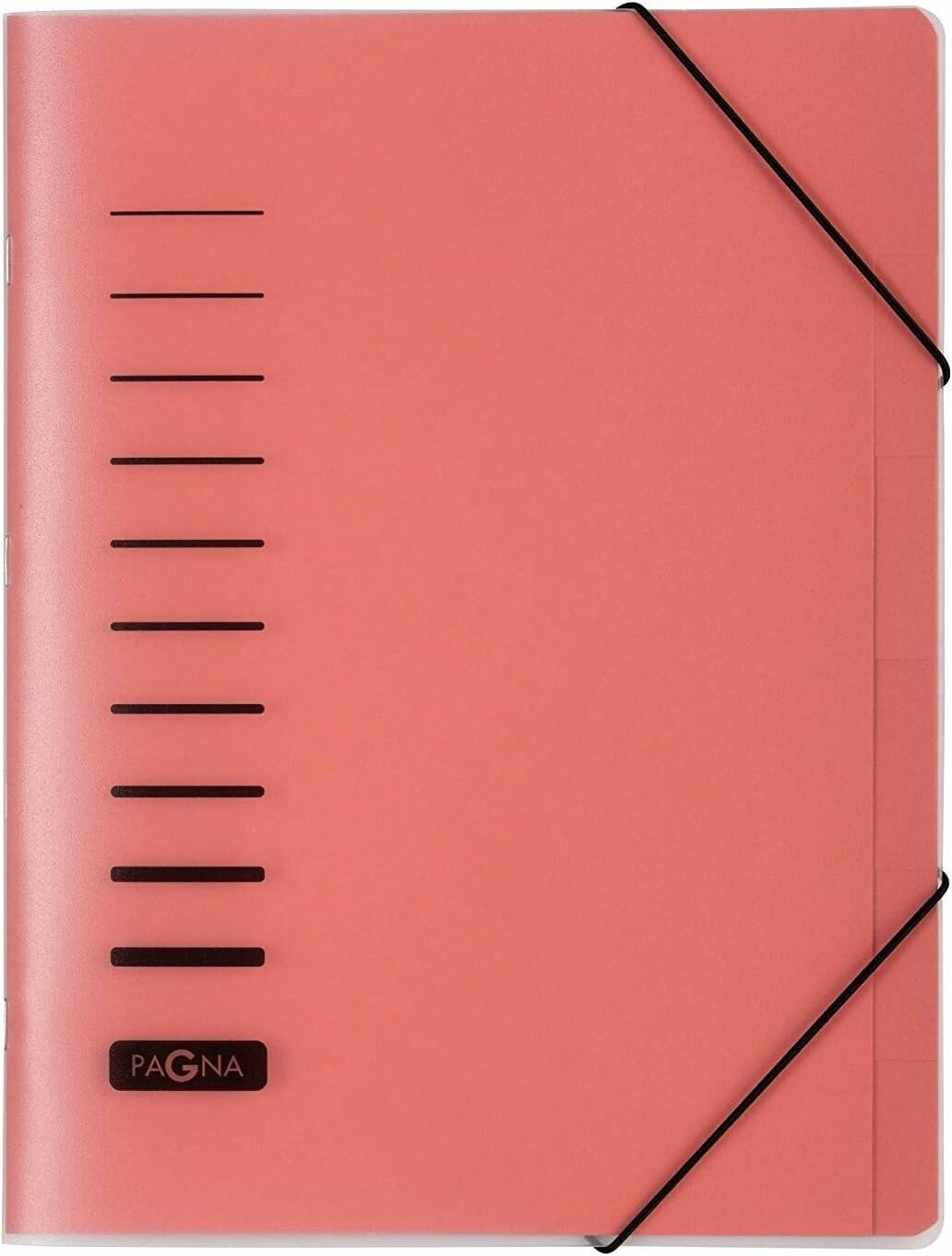 PAGNA Ordnungsmappe 6 Fächer rot