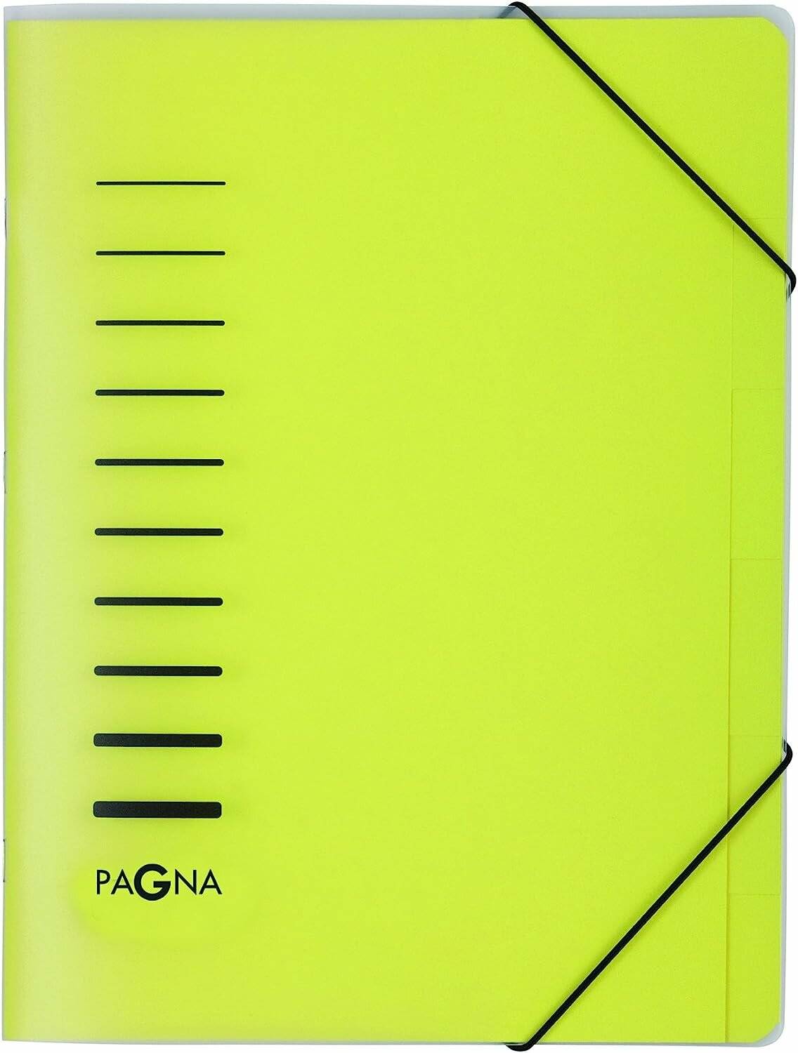 PAGNA Ordnungsmappe 6 Fächer gelb