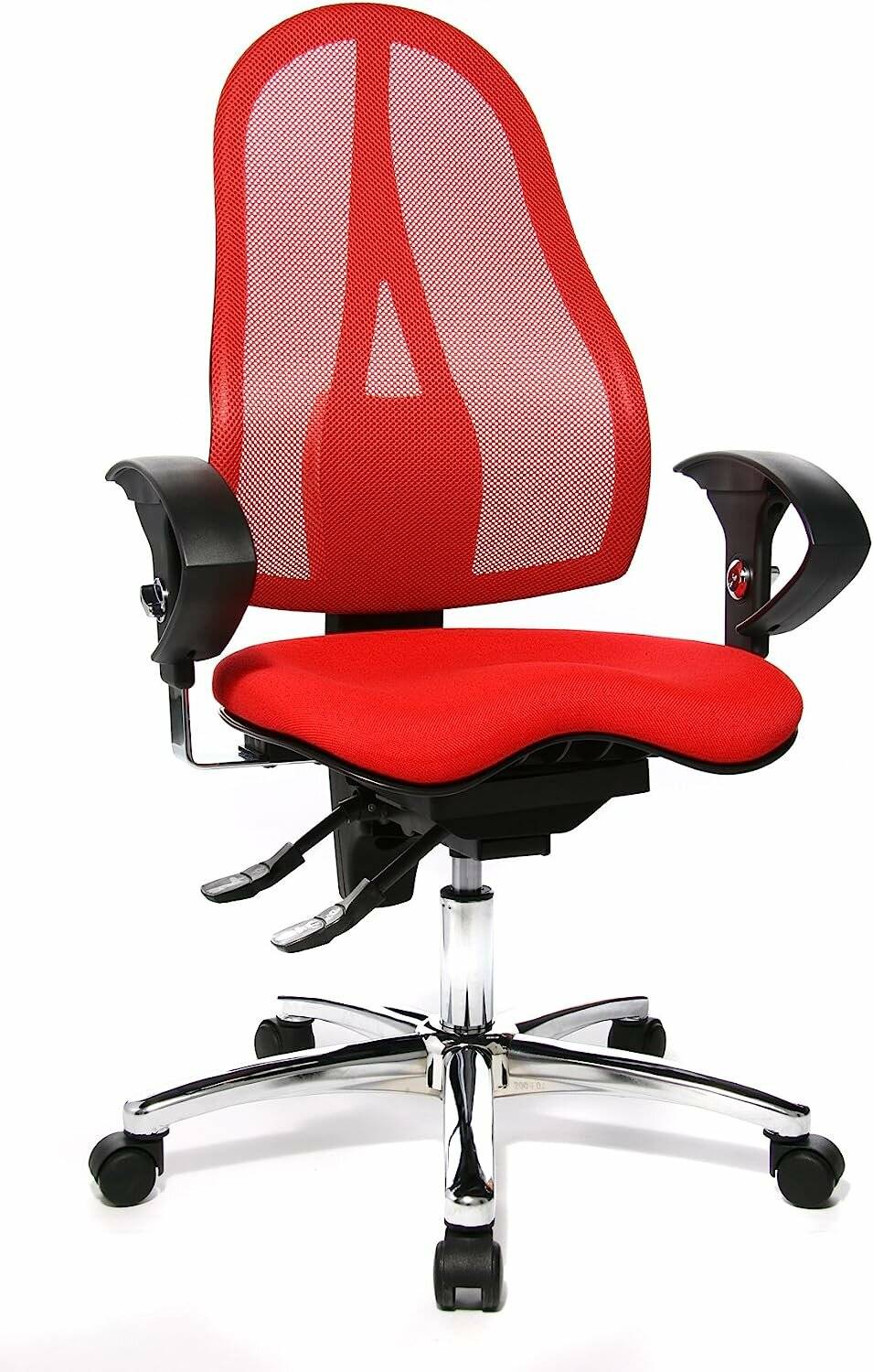 Topstar Bürostuhl Sitness® 15, ST19UG21 rot, chrom Stoff