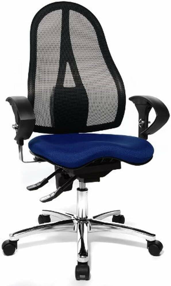 Topstar Bürostuhl Sitness® 15, ST19UT38 blau, chrom Stoff
