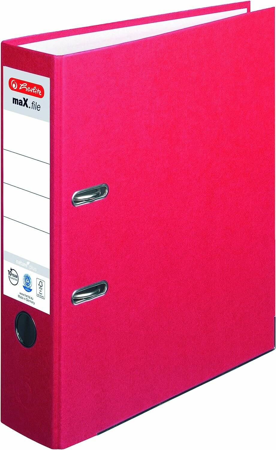 herlitz maX.file nature plus Ordner rot Karton 8,0 cm DIN A4