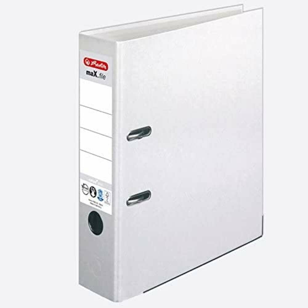 herlitz maX.file nature plus Ordner weiß Karton 8,0 cm DIN A4