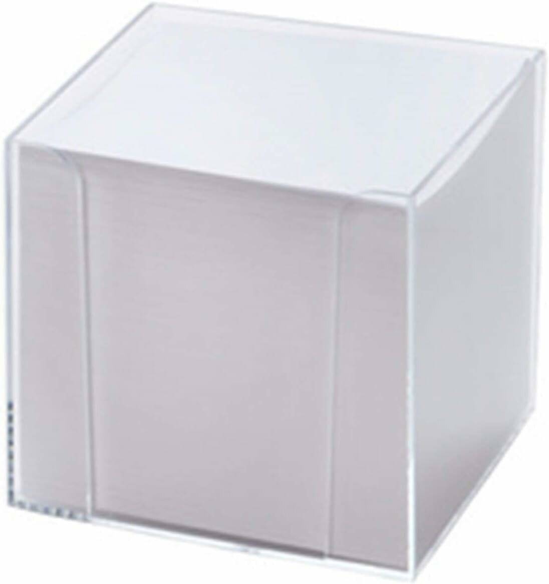 folia Zettelbox transparent inkl. 700 Notizzettel farbig sortiert
