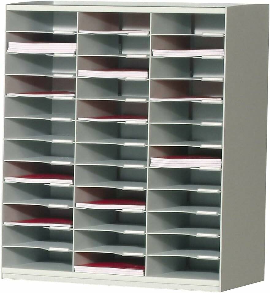 PAPERFLOW Sortierstation lichtgrau mit 36 Fächer