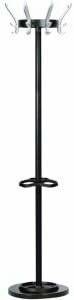 unilux Kleiderständer Cypres schwarz Metall 24 Haken 34,0 x 170,0 cm
