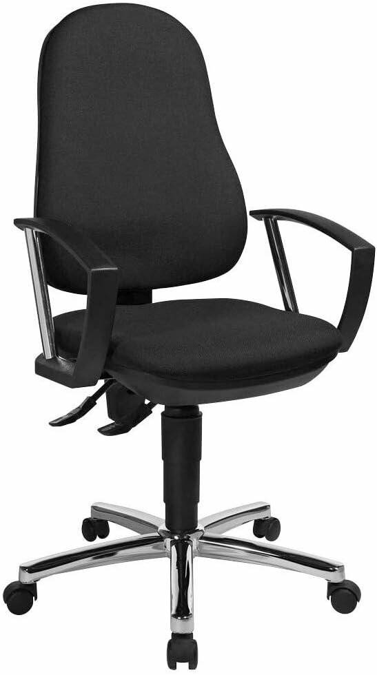 Topstar Bürostuhl Support® P Deluxe, 8179A G20 schwarz, chrom Stoff