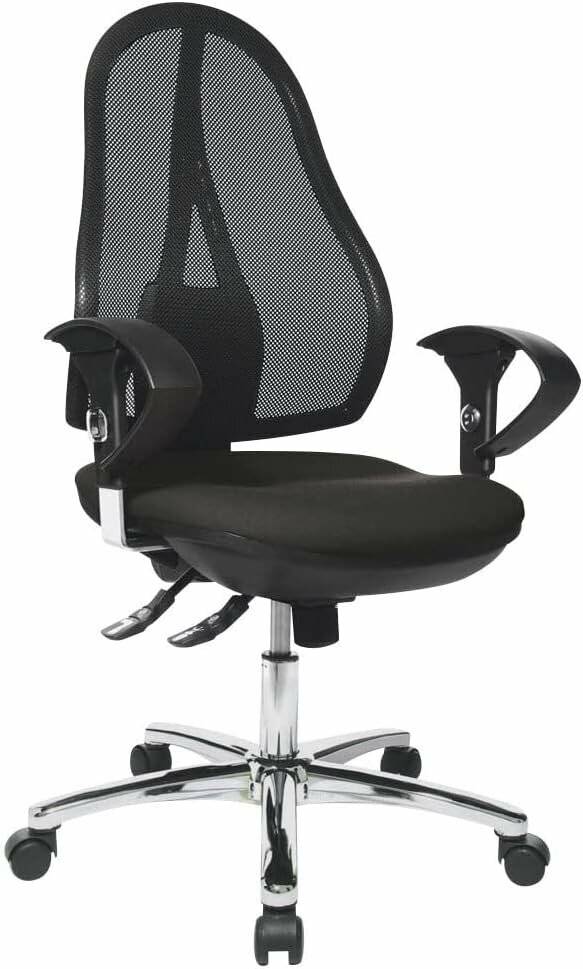 Topstar Bürostuhl Open Point SY Deluxe, OP290UG20 schwarz, chrom Stoff