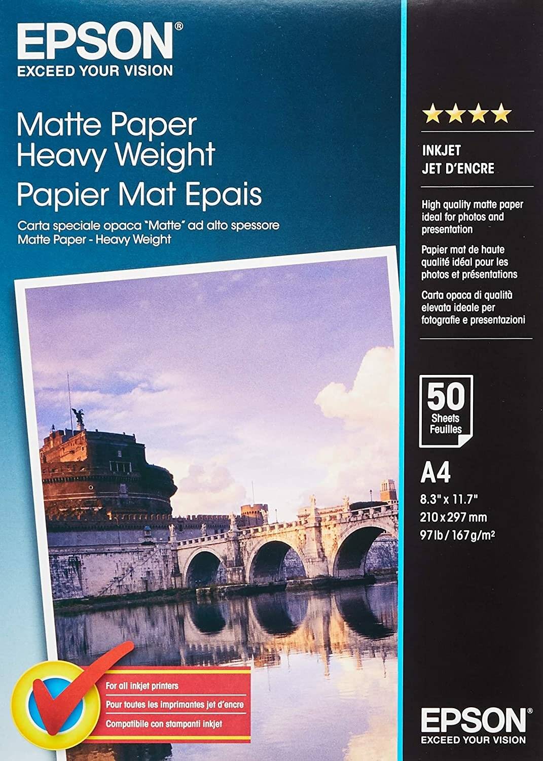 EPSON Fotopapier S041256 DIN A4 matt 167 g/qm 50 Blatt
