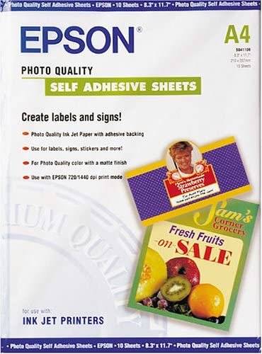 EPSON Fotopapier S041106 DIN A4 matt 167 g/qm 10 Blatt
