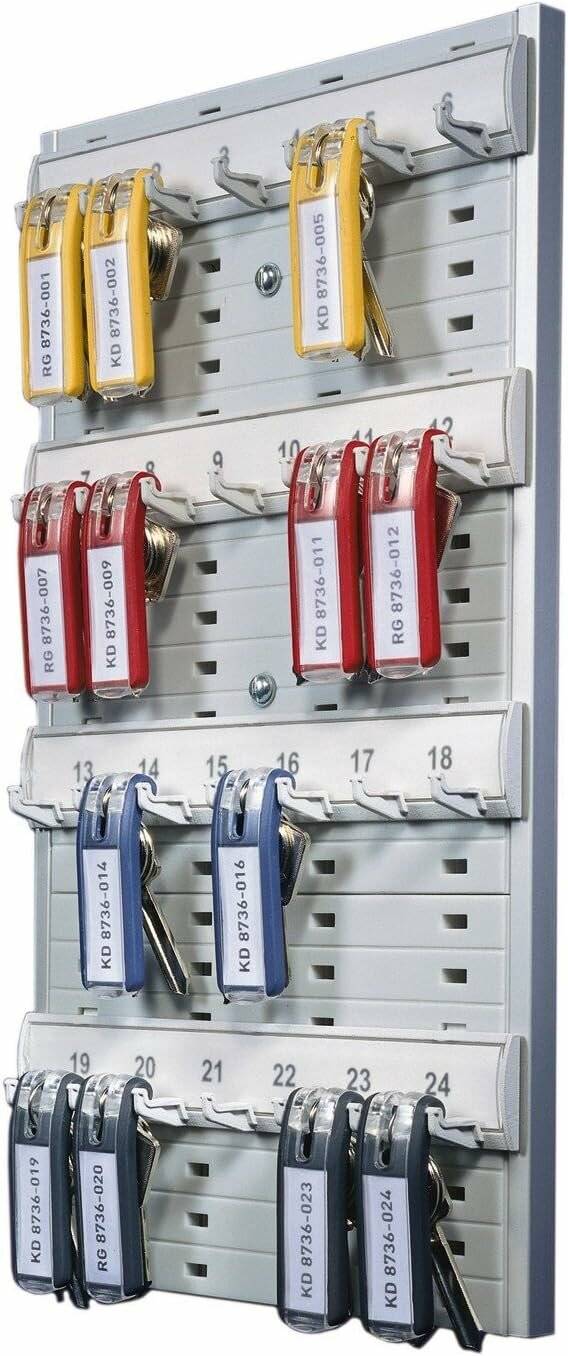 DURABLE Schlüsselbrett grau mit 24 Haken