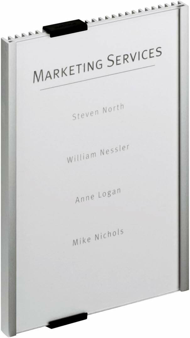 DURABLE Türschild INFO SIGN Metall silber DIN A5