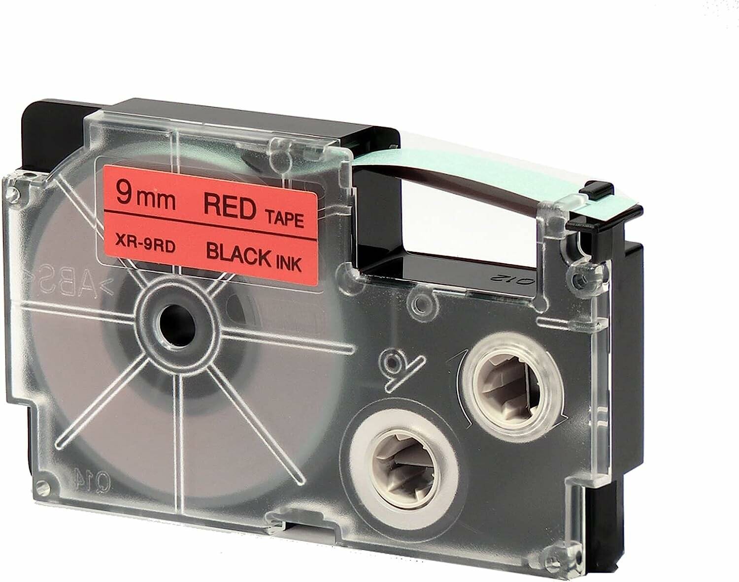 CASIO Schriftband XR-9RD XR-9RD1, 9 mm schwarz auf rot