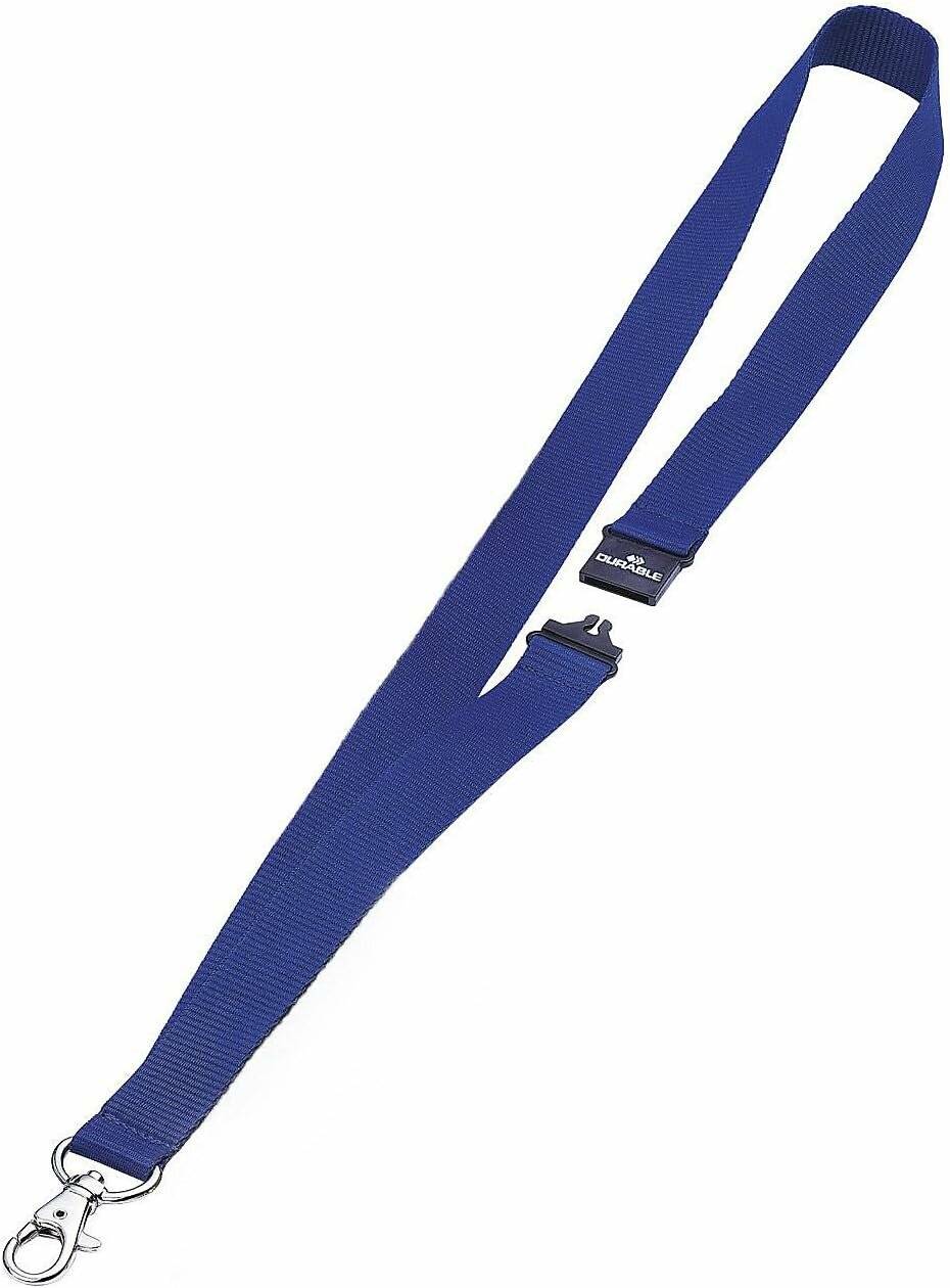 Durable 813707 - Textile Necklace for Badge 440mm Blu 8137/07 (PK10)