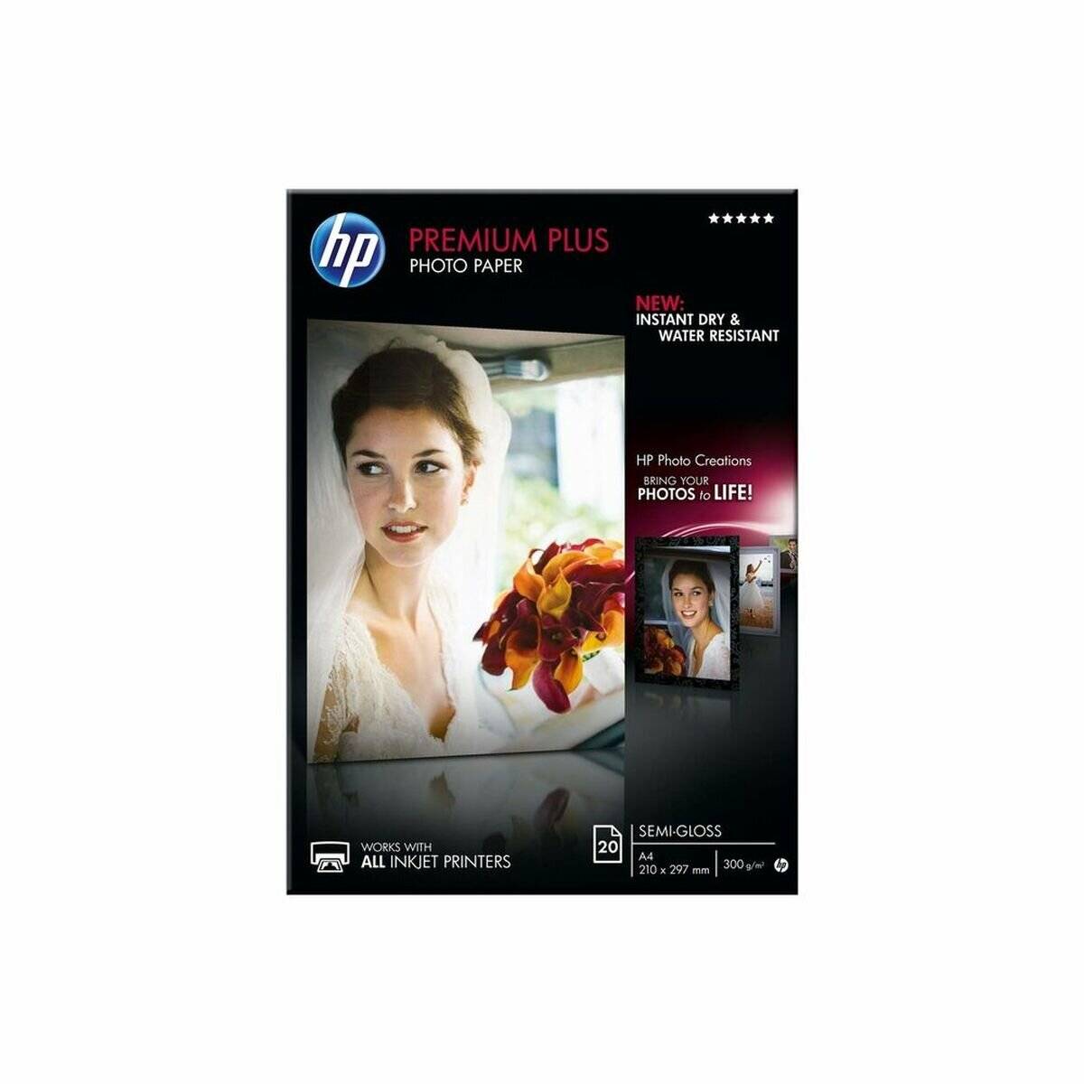 HP Fotopapier CR673A DIN A4 seidenmatt 300 g/qm 20 Blatt