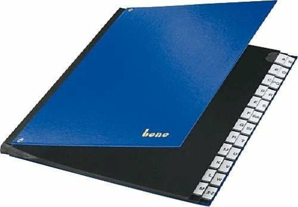 bene Pultordner A-Z blau