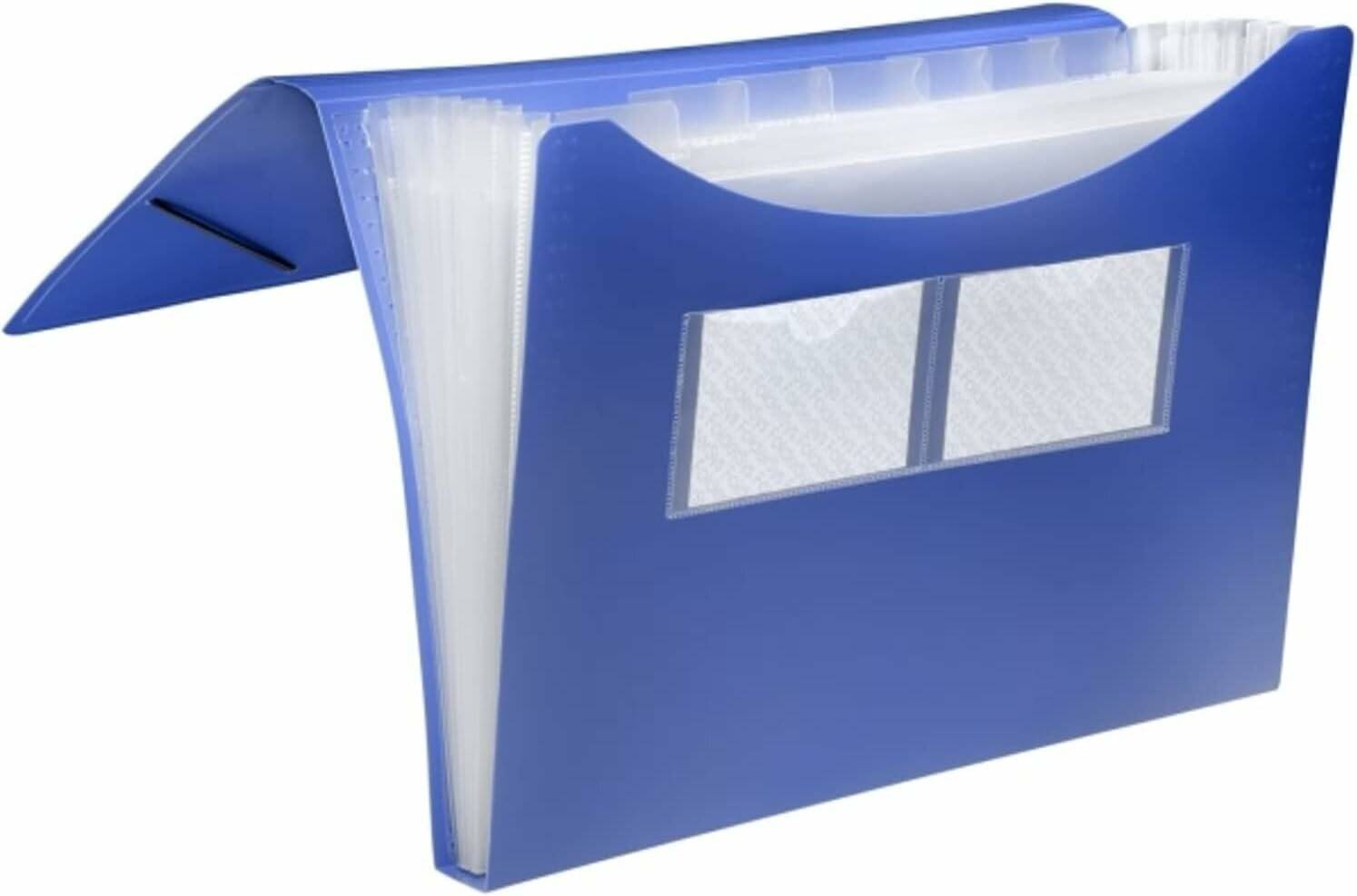 FolderSys Fächermappe 7 Fächer blau