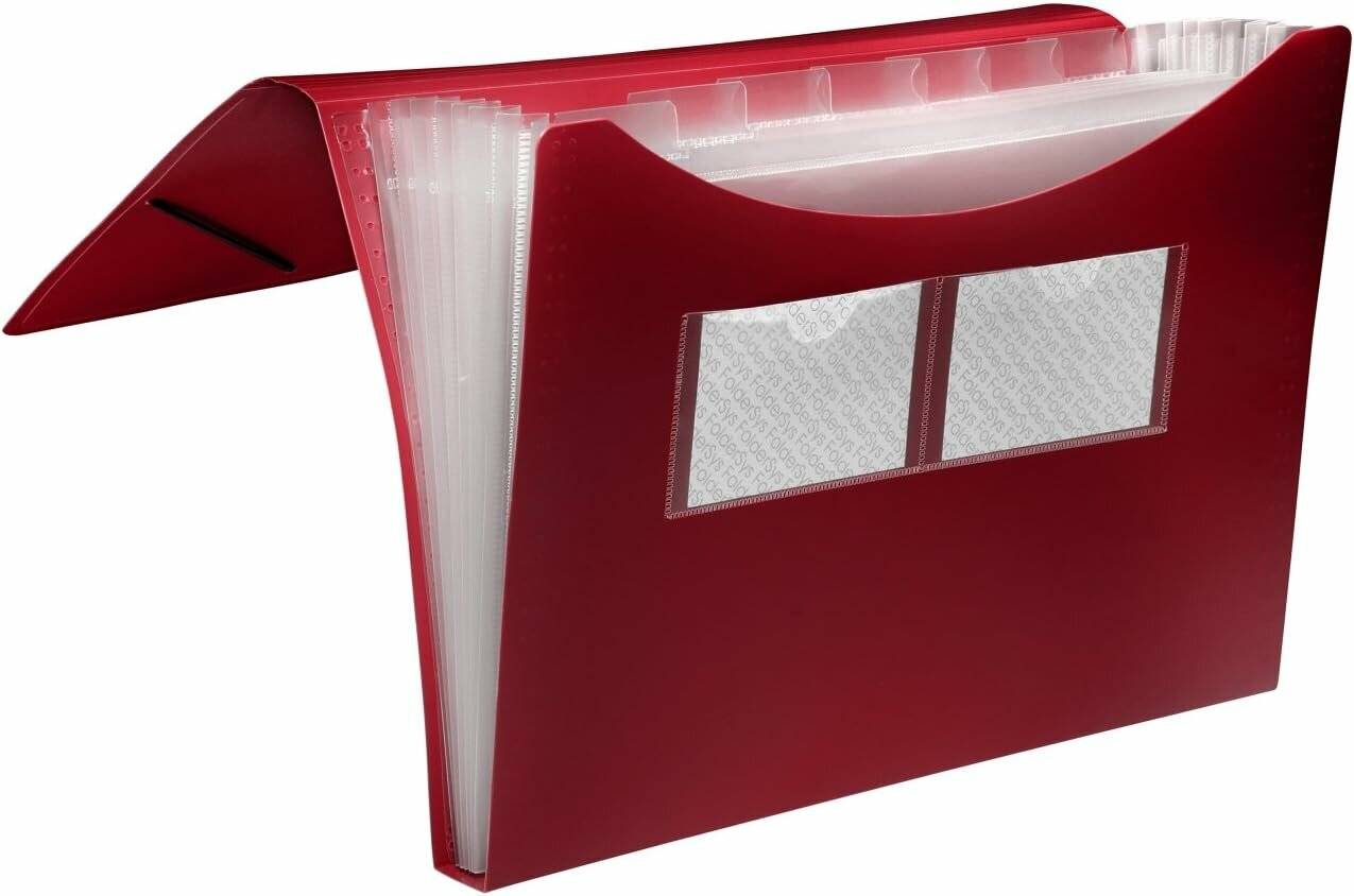 FolderSys Fächermappe 7 Fächer rot