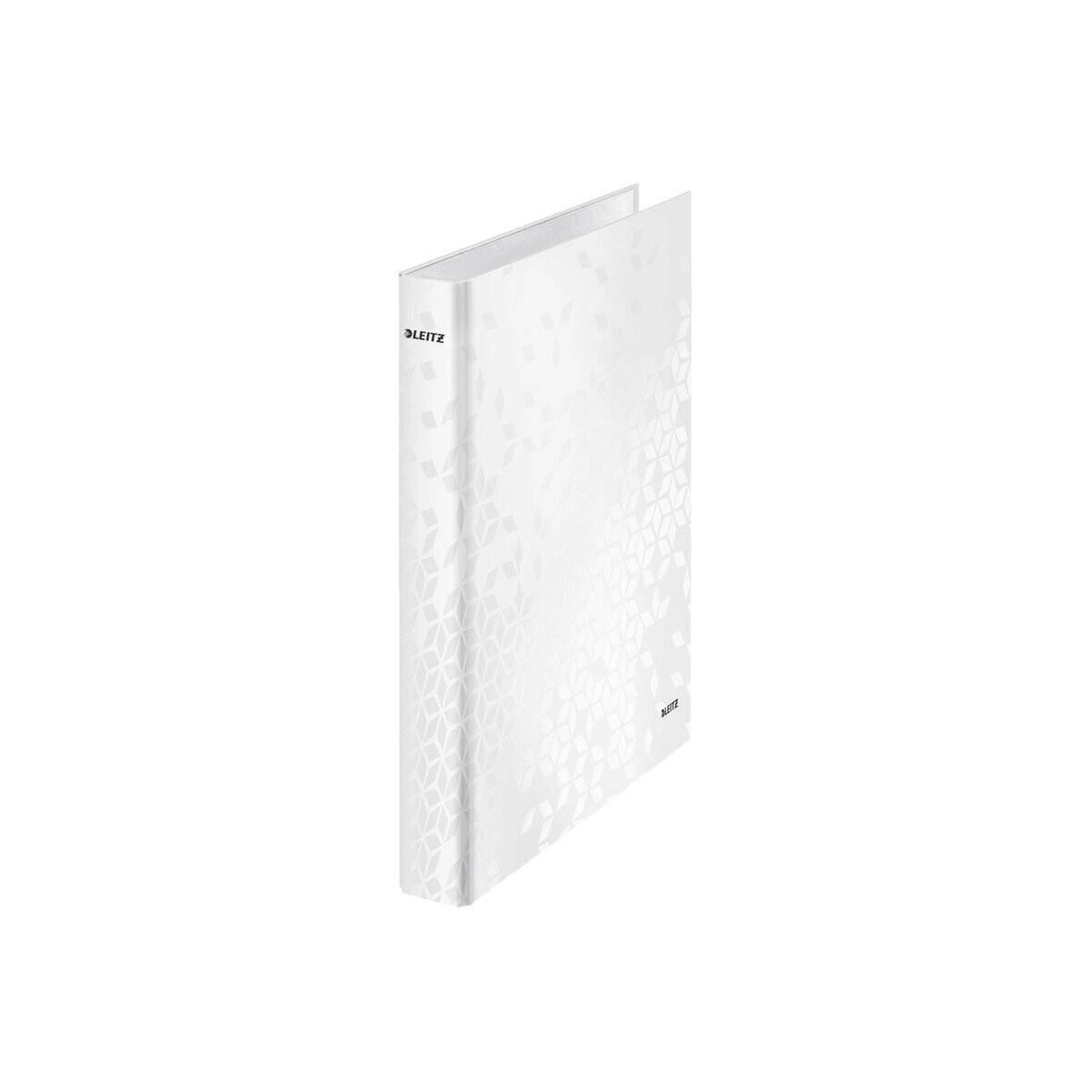 LEITZ WOW Ringbuch 2-Ringe perlweiß 4,0 cm DIN A4