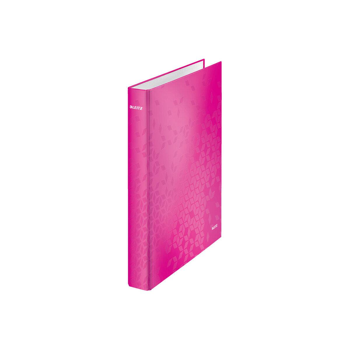 LEITZ WOW Ringbuch 2-Ringe pink 4,0 cm DIN A4